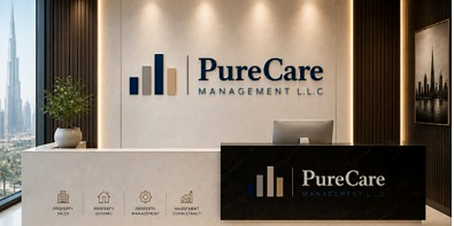 PureCare Management building administration reception and front desk
